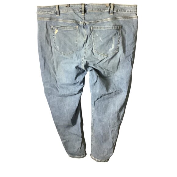 Lane Bryant Plus Size Boyfriend Distressed Denim Jeans Women 24R Blue Casual - Picture 3 of 16